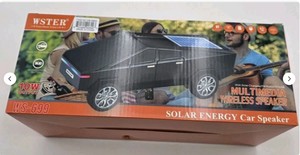 Solar Powered Car Shaped Wireless Speaker - BluetoothMP3TFFM Radio - BLACK