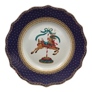 Robert Stanley Home Collection Carousel Horse Christmas Tableware Salad Plate