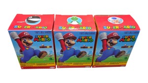Lot of 3 Super Mario JAKKS Pacific Collectible Figures  Chain Chomp, Yoshi & Blue Toad