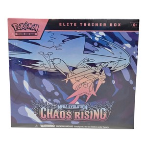 Sealed Pokmon TCG Mega Evolution Chaos Rising Elite Trainer Box ETB  Fennekin Promo