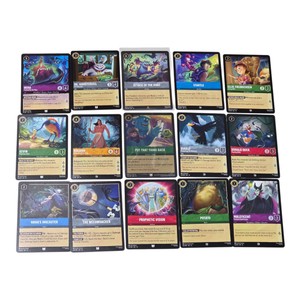 Disney Lorcana TCG 15-Card Lot  Hera, Maleficent, Diablo, Kocoum, Attack of the Vine