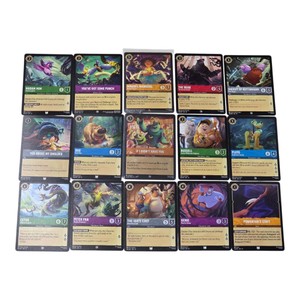 Disney Lorcana TCG 15-Card Lot  Mirabel, Genie, Peter Pan, Sheriff of Nottingham & More