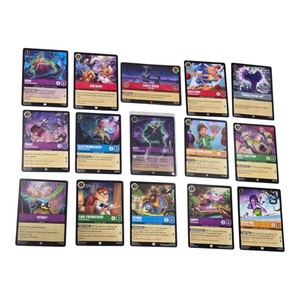 Disney Lorcana TCG 15-Card Lot  Hera, Buzz Lightyear, Carls House, Pete & More