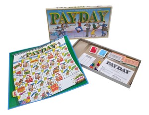 Vintage Parker Brothers PAYDAY Board Game  Board, Money, Cards & Pieces