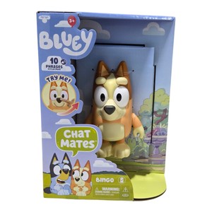 Bluey Chat Mates Bingo Talking Figure 10 Phrases Articulated Arms & Legs