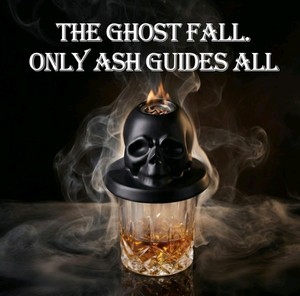 OAGA Cocktail Smoking Set with Skull Smoker, 2 Glasses, Torch & Wood Chips