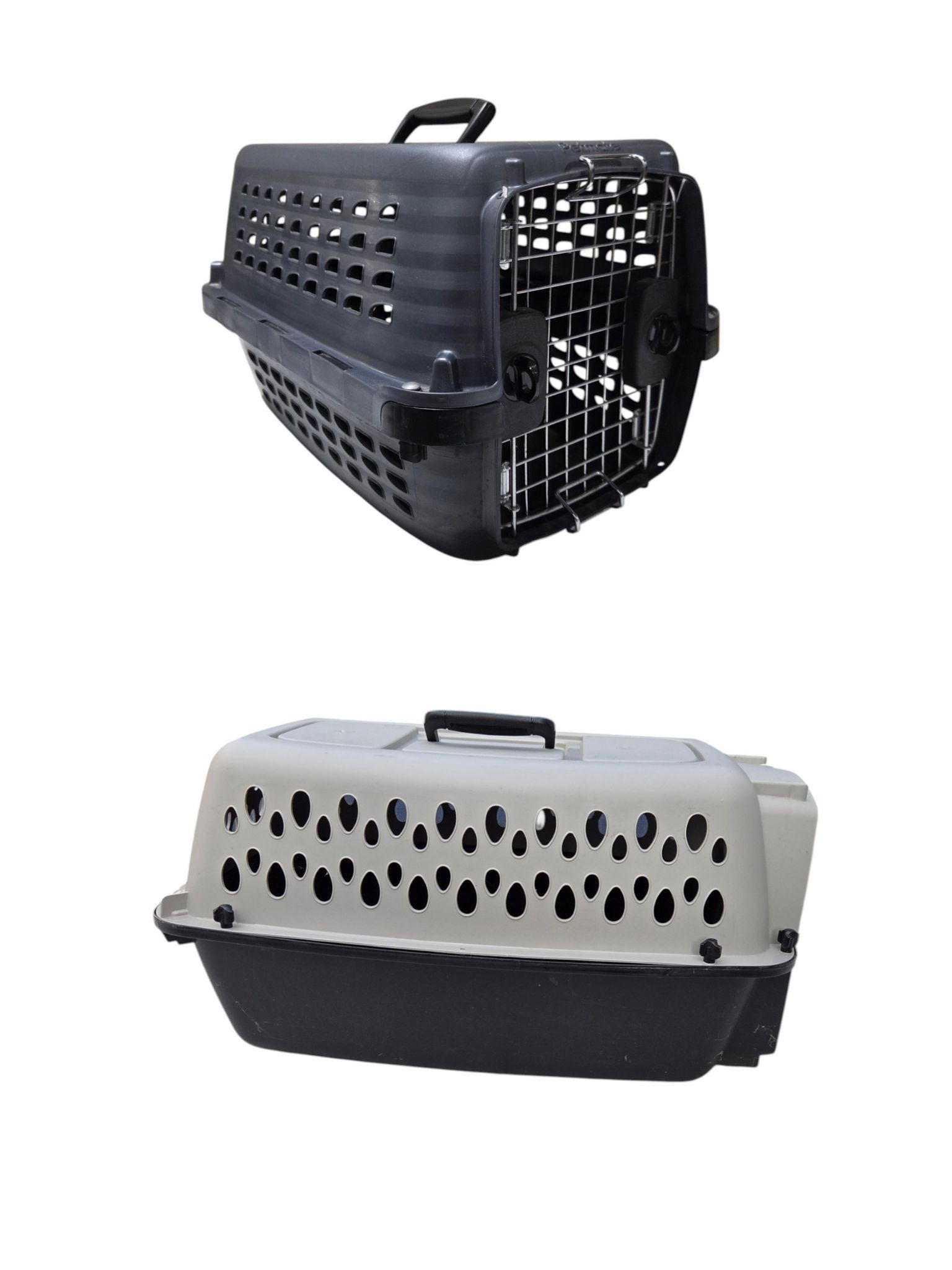 Lot of 2 Petmate Pet Kennels  Animal Carriers  19 Compass & 23 Kennel