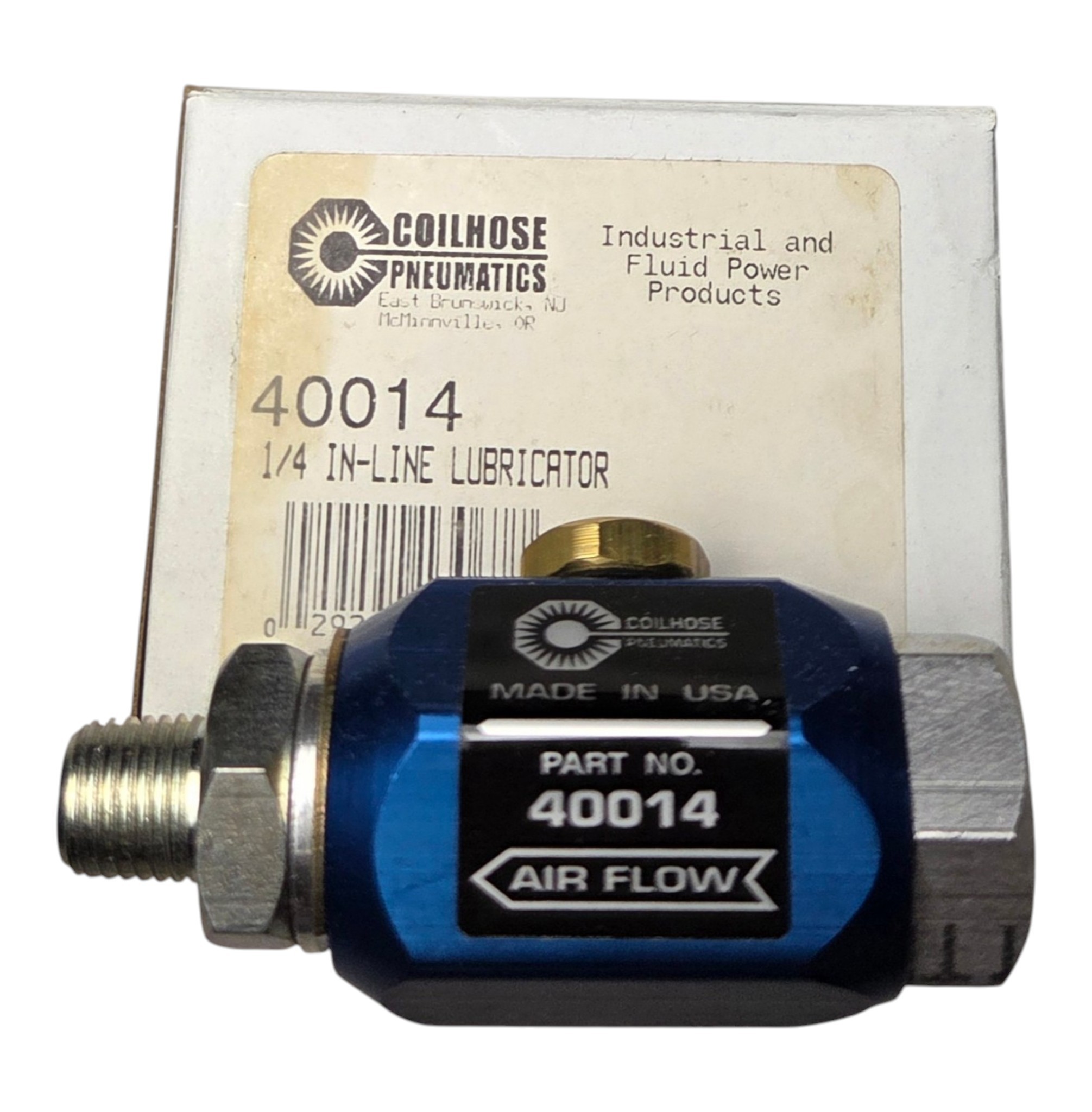 Coilhose Pneumatics 40014 14 In-Line Lubricator NIB