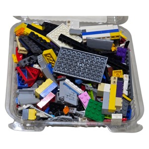 Assorted LEGO Building Pieces Lot  Approx. 1 lb 2 oz Including Container
