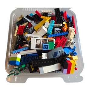 Assorted LEGO & Compatible Building Bricks Parts Lot  Approx. 1 lb 2.1 oz