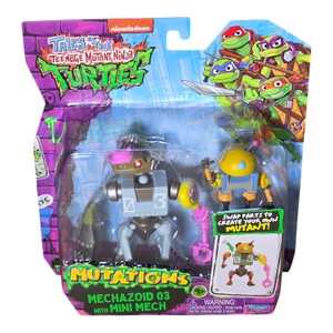 TMNT Mutations Mix N Match Mechazoid 03 with Mini Mech Action Figure Set  Sealed