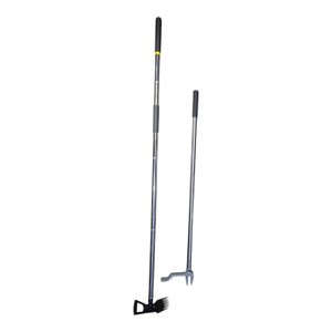 Lot of 2 Long-Handle Garden Weed Puller Tools  BARAYSTUS & ATFYERDEX HoeRake