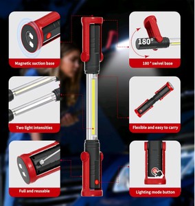LUXPLUUSO 600LM Rechargeable Magnetic Work Light Bar  2600mAh, Tested