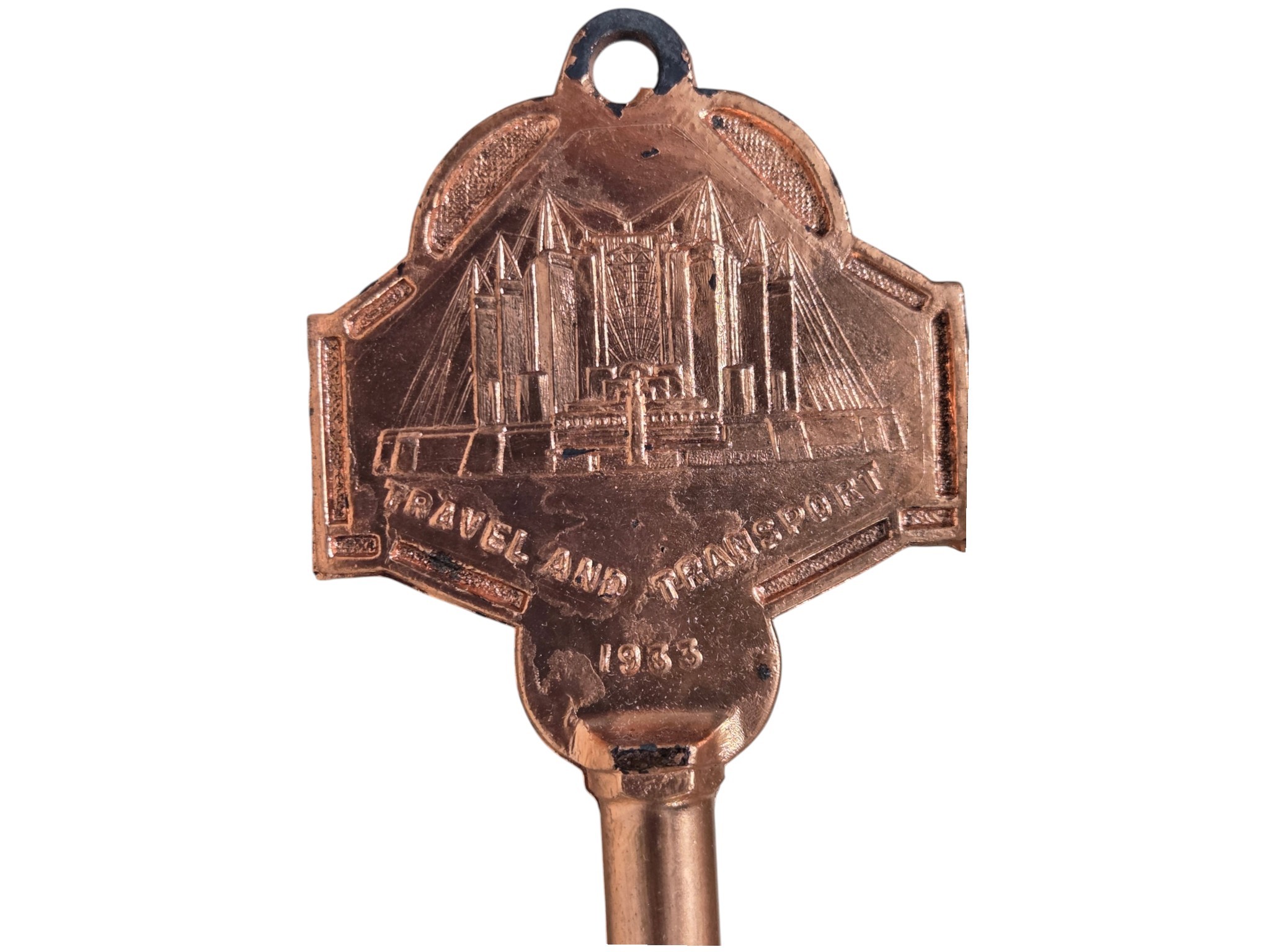 1933 Chicago World's Fair Century of Progress Souvenir Key in