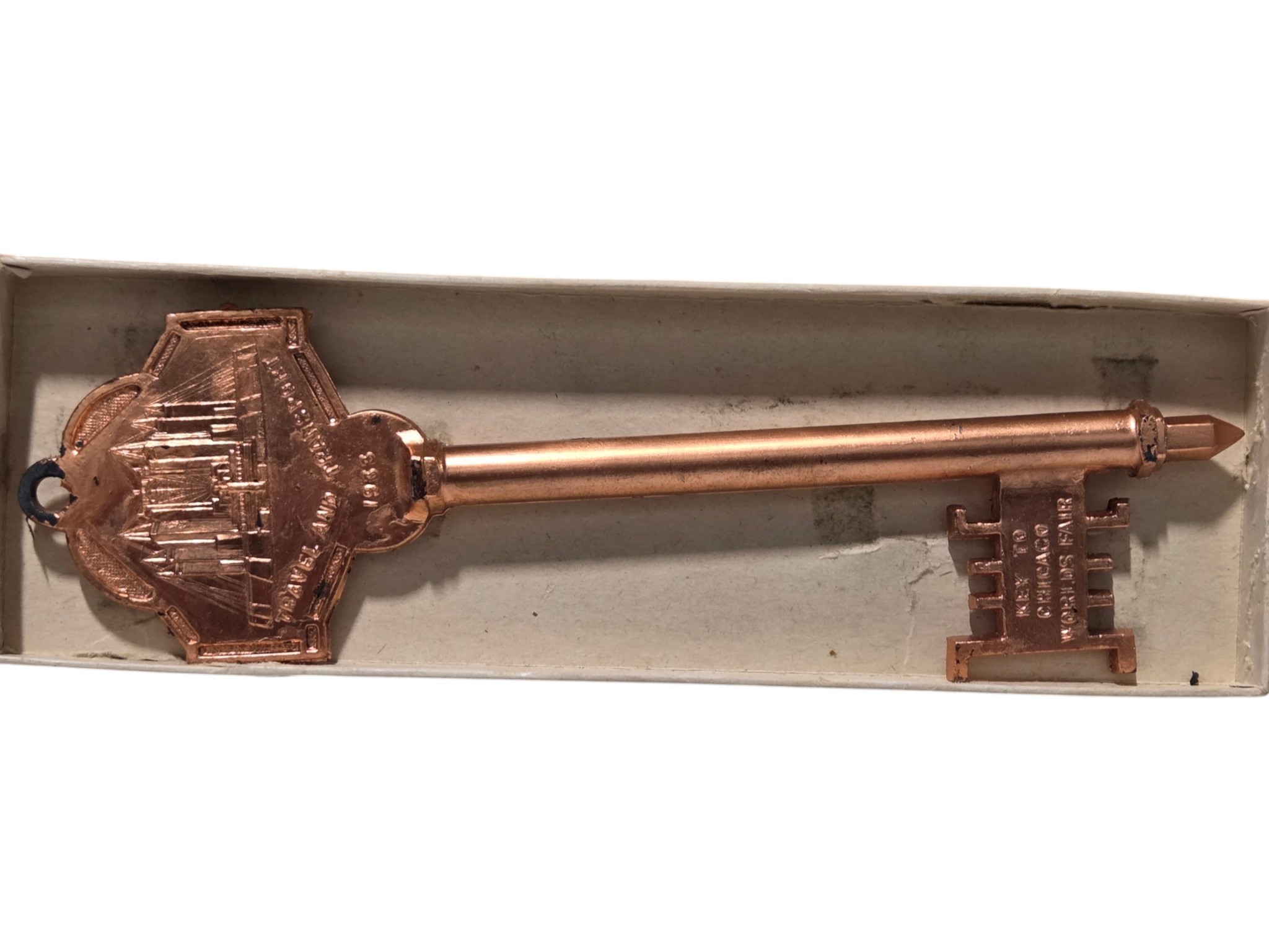 1933 Chicago World's Fair Century of Progress Souvenir Key in