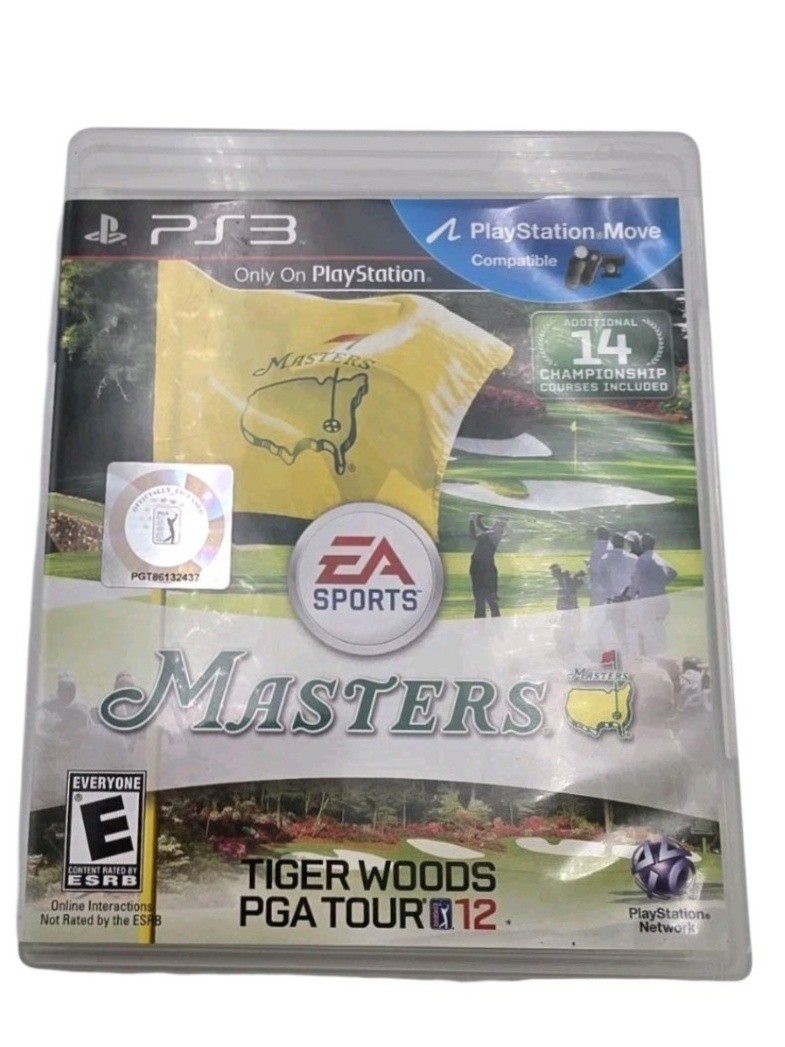 Tiger Woods PGA Tour 12 The Masters PS3 Game, PlayStation Move Compatible