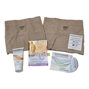 Tummy Tuck Miracle Slimming System Belts Size 2 & 3 With DVD, Guide & Cream