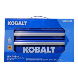 Kobalt Mini Toolbox Blue Finish 2-Drawer Tool Chest #5265407
