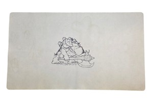 Signed Fantasy OgreWarrior Art playing Card Pad Desk Mat, 2007