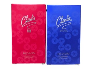 2 Revlon Charlie Cologne Sprays  Original & Red, 0.5 oz Each