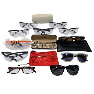 Mixed Eyeglasses & Sunglasses Lot With Anne Klein, Sferoflex, Polar Eyes & Safety Glasses