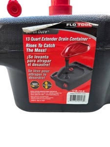 FloTool Super Duty 13 Quart Extender Oil Drain Container - Missing 1 Piece