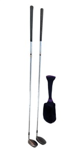2 TaylorMade Golf Woods With Headcover, Burner Plus & Midsize 9.5