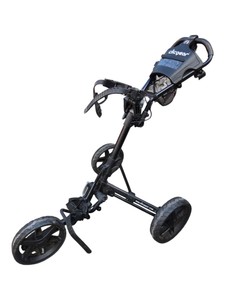 Clicgear 3-Wheel Folding Golf Push Cart With Bag Straps