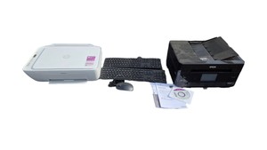 Epson XP-7100 Printer, HP All-in-One Printer, Keyboards & Mouse Lot