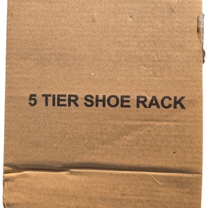 Herron 5-Tier Shoe Rack XJ-5 Fabric Shoe Shelf Black 100 x 29 x 92 cm