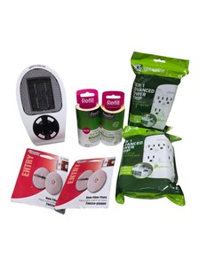 Greenlite Power Strips, Plug-In Heater, Lint Roller Refills & Door Hole Filler Plates
