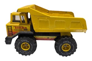 Vintage Tonka Turbo-Diesel Yellow Metal Dump Truck Toy