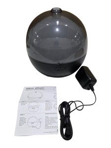Opalhouse Ultrasonic Essential Oil Diffuser Black 300mL w Adapter & Instructions