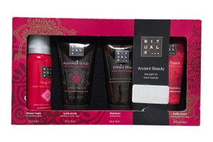 Rituals Ancient Beauty 4-Piece Bath & Body Gift Set  Yogi Flow, Ayurveda Scrub, Shampoo & Cream