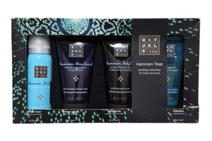 Rituals Hammam Treat 4-Piece Bath & Body Gift Set  Shower Foam, Paste, Scrub & Shampoo