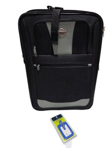 Transworld Rolling Carry-On Suitcase with Protege Luggage Tags