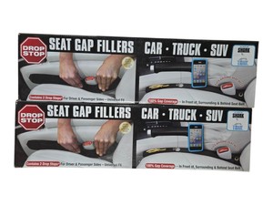 2 Drop Stop Seat Gap Filler Sets  Car Truck SUV Universal Fit