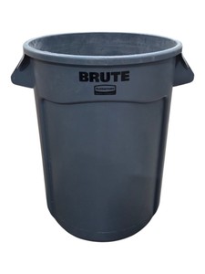 Rubbermaid Brute 32 Gal Gray Vented Trash Can  Utility Container No Lid