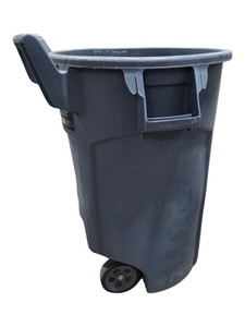 Rubbermaid Brute 44 Gal Gray Wheeled Trash Can  Utility Container No Lid