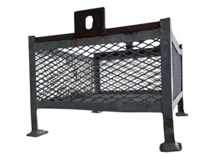 Heavy Duty Steel Mesh Equipment Cage  Guard Basket With Mounting Tabs