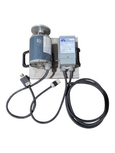 GE 13 HP 3-Phase AC Motor With Acme Transformer & Pulley Setup