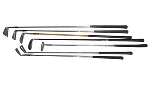 Mixed Lot of 9 Golf Clubs  HGV, Ray Lamb, Wright & Ditson, Spalding, Ram & More