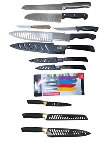 Assorted Kitchen Knife Lot  KitchenAid, Thyme & Table, Utility Knives & More
