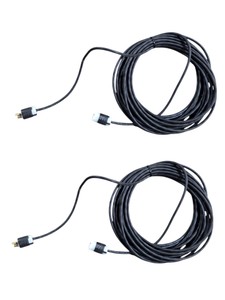 Lot of 2 Hubbell HBL2423 Twist-Lock 20A 250V 3-Phase Extension Cords, NEMA L15-20