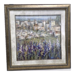 Michael Longo Framed Impressionist Floral Village Wall Art  Sonoma Genuine Wood Frame