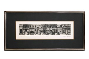 Susan Titus City Limited Edition Etching 86200 Signed & Dated 1971 Framed