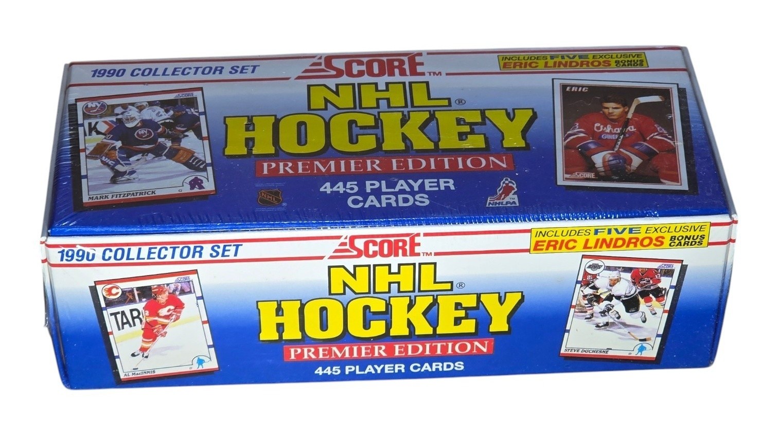 1990 Score NHL Hockey Premier Edition 445-Card Collector Set  5 Eric Lindros Bonus Cards  Sealed