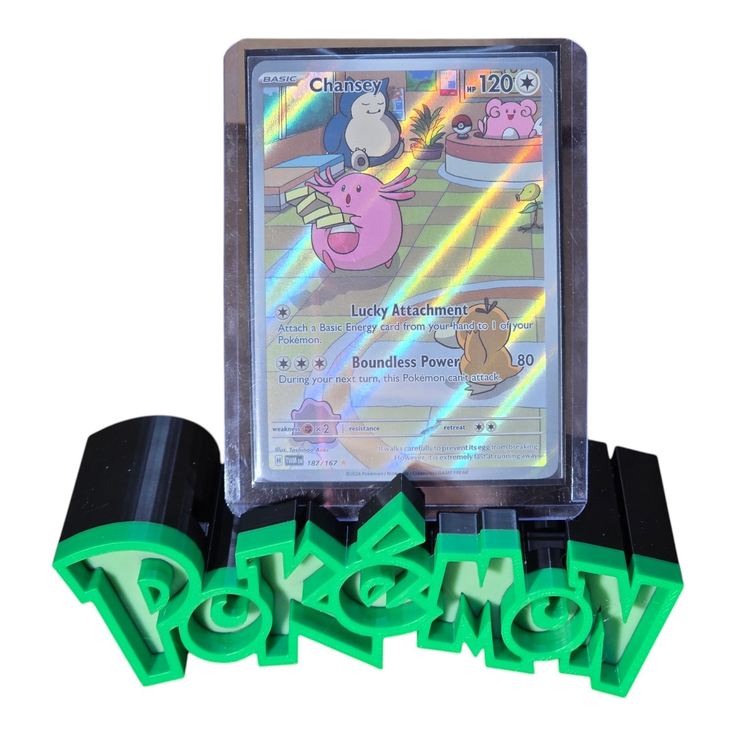 Pokmon TCG Chansey 187167 Holo Illustration Rare  Twilight Masquerad