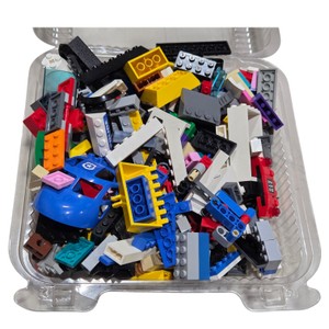 Approx. 1 lb 1 oz Assorted LEGO & Compatible Building Bricks, Vehicle Parts & Accessories