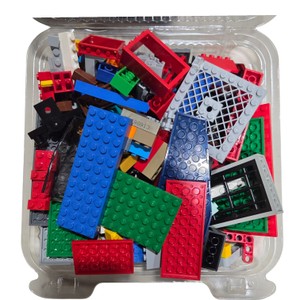 Approx. 1 lb 2 oz Assorted LEGO & Compatible Building Bricks, Plates, Windows & Parts
